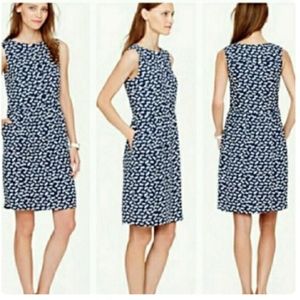 Navy Heart Print Dress